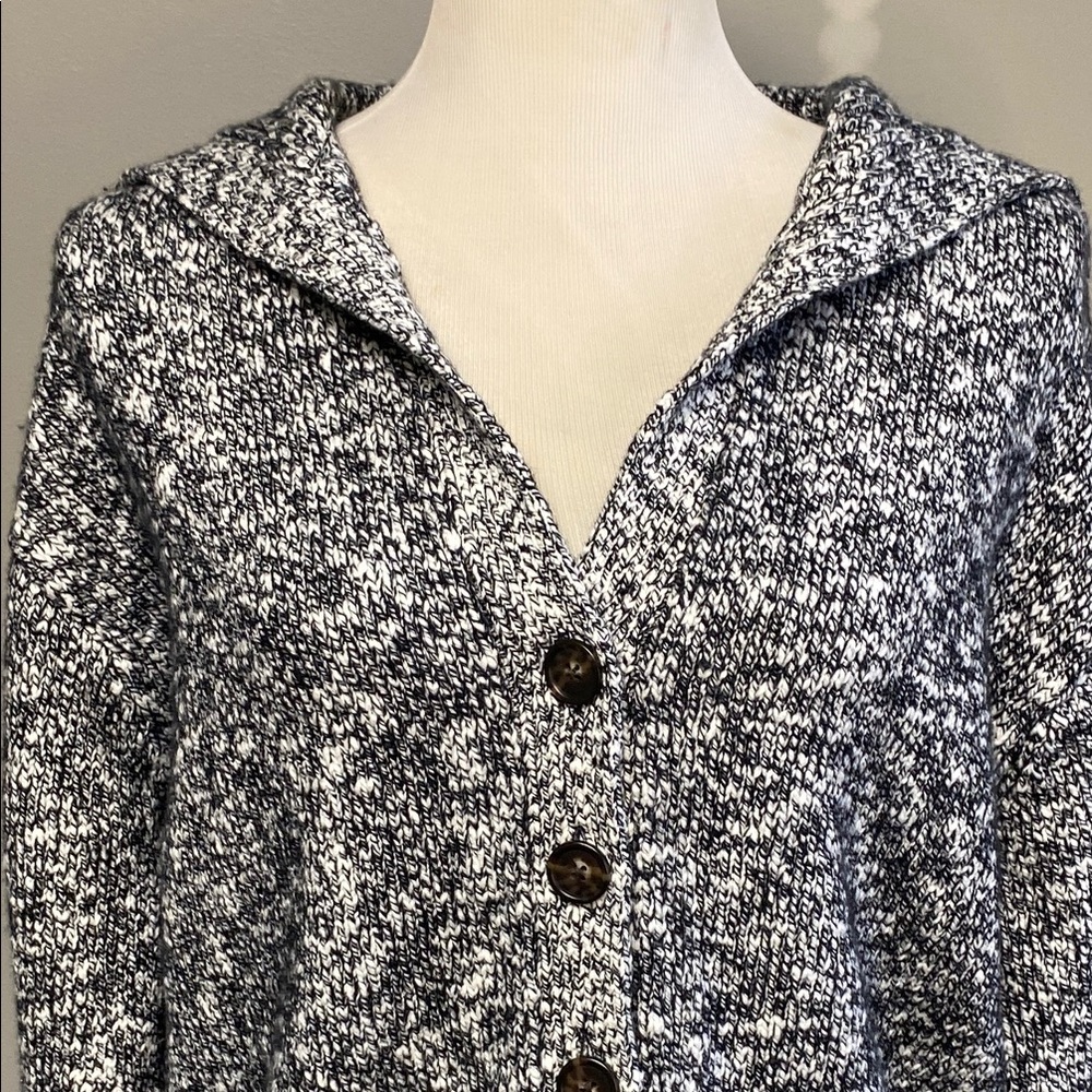 J. Crew Black and White Cardigan Sweater - Picture 4 of 7
